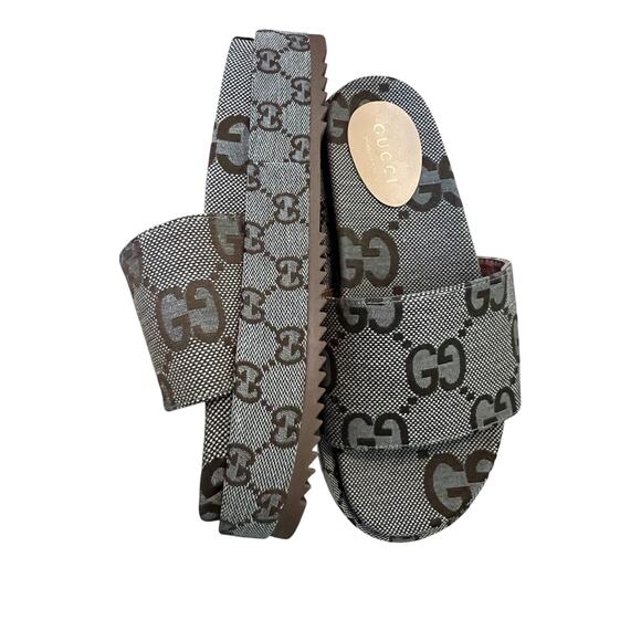 NWOT Gucci Brown Slides - Picture 5 of 7